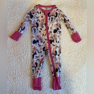 Little sleepies minnie mouse limited edition print. bamboo sleeper. size 0-3